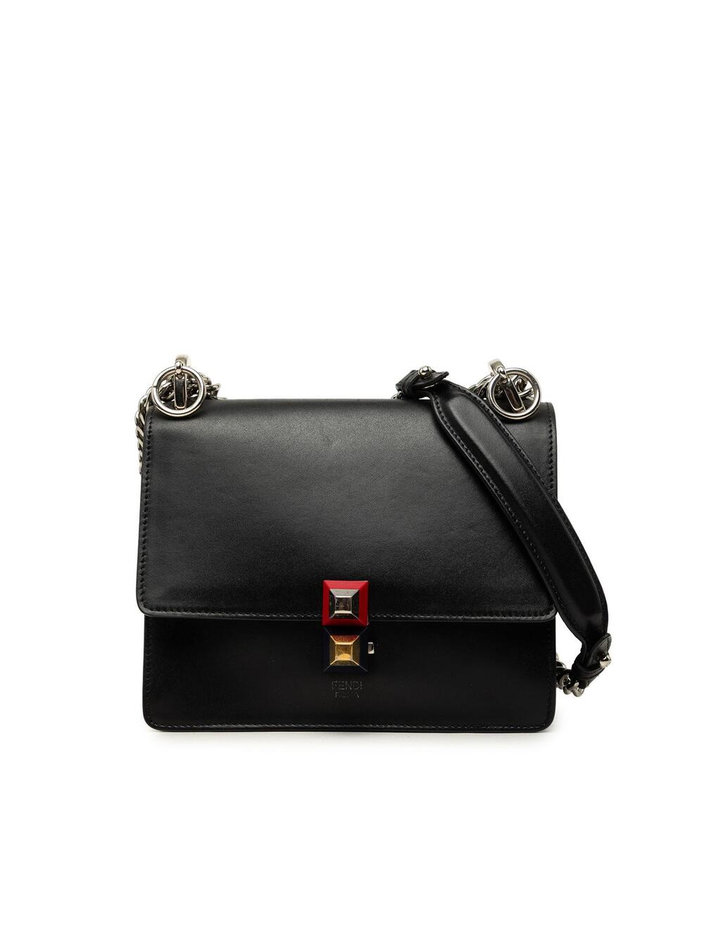 Fendi Small Leather Kan I Crossbody #344724F65B